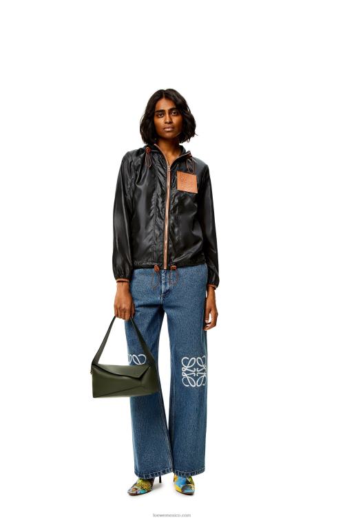caqui de la vendimia bolso hobo puzzle de piel de becerro napa Loewe R8J8Z472 mujer