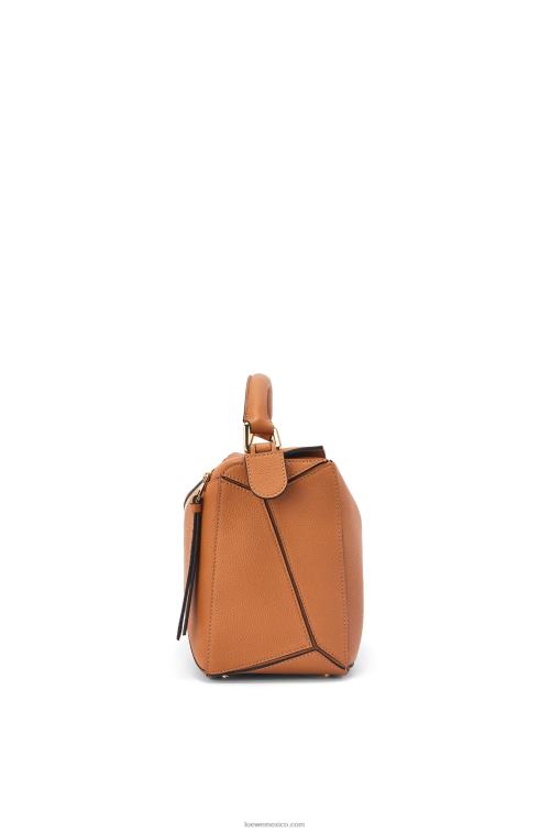caramelo ligero bolso puzzle de suave piel de becerro graneada Loewe R8J8Z369 mujer