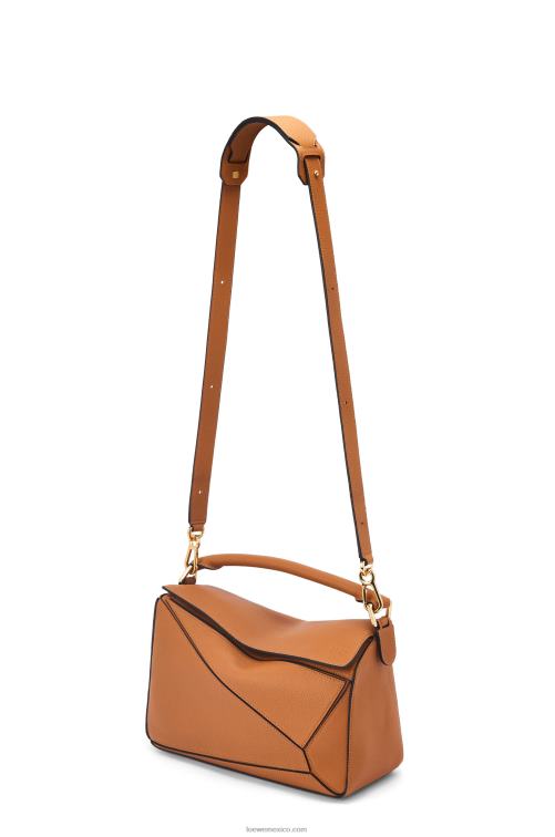 caramelo ligero bolso puzzle de suave piel de becerro graneada Loewe R8J8Z369 mujer