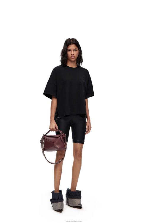 glaseado de sang de boeuf bolso puzzle edge pequeño de piel de becerro satinada Loewe R8J8Z274 mujer
