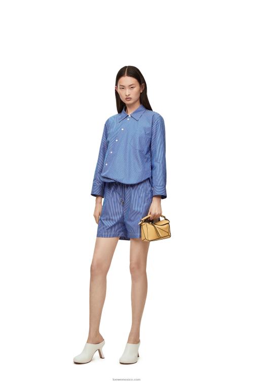 mantequilla oscura bolso puzzle mini de suave piel de becerro granulada Loewe R8J8Z234 mujer