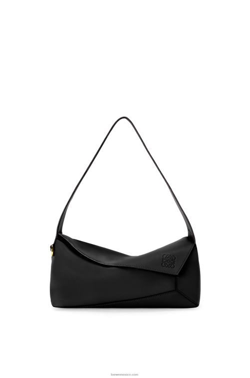 negro bolso hobo puzzle de piel de becerro napa Loewe R8J8Z513 mujer