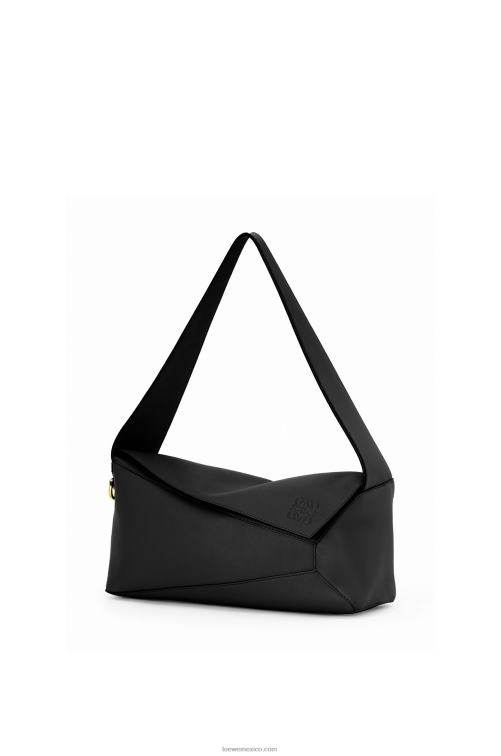 negro bolso hobo puzzle de piel de becerro napa Loewe R8J8Z513 mujer