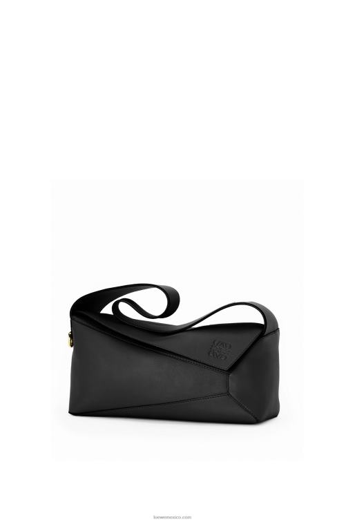 negro bolso hobo puzzle de piel de becerro napa Loewe R8J8Z513 mujer