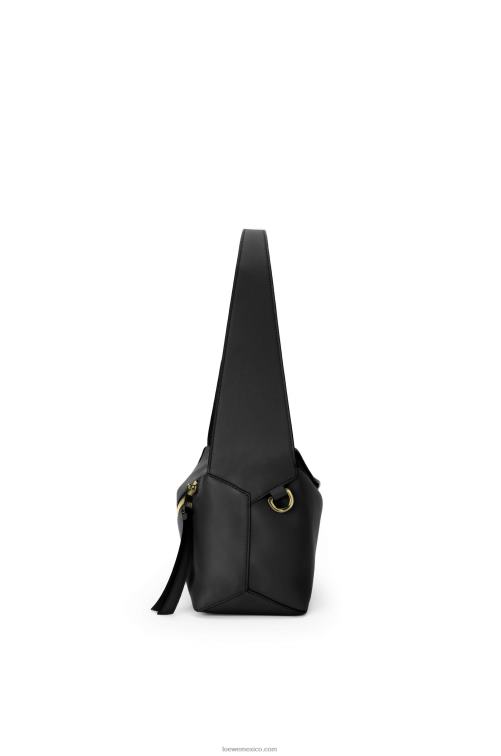 negro bolso hobo puzzle de piel de becerro napa Loewe R8J8Z513 mujer