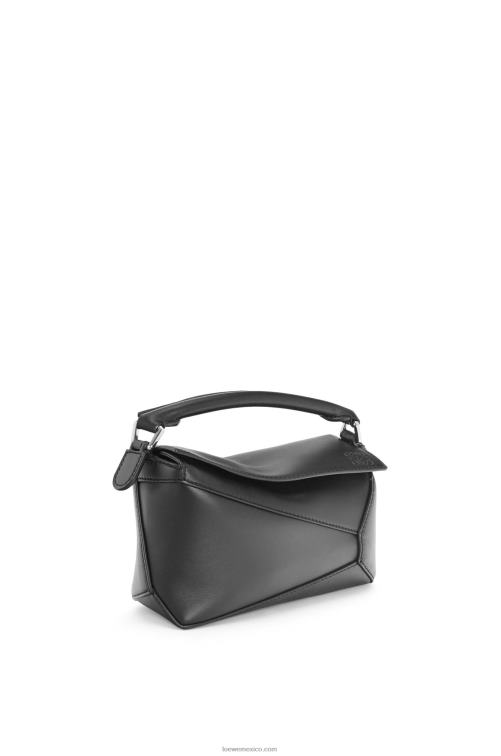 negro bolso mini puzzle edge de piel de becerro satinada Loewe R8J8Z219 mujer