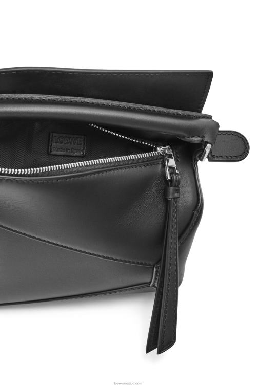 negro bolso mini puzzle edge de piel de becerro satinada Loewe R8J8Z219 mujer
