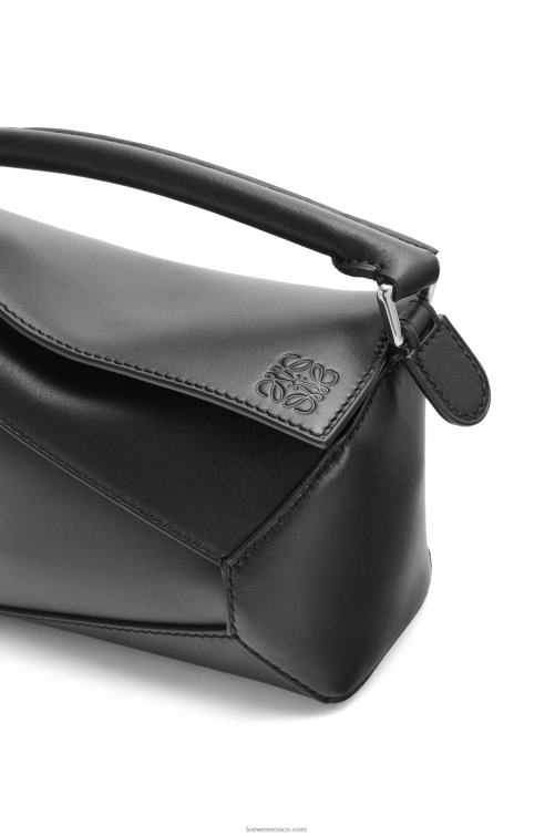negro bolso mini puzzle edge de piel de becerro satinada Loewe R8J8Z219 mujer