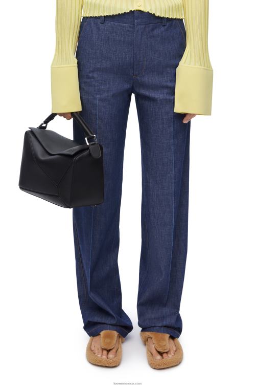 negro bolso puzzle en piel de becerro clásica Loewe R8J8Z479 mujer
