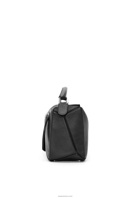 negro bolso puzzle en piel de becerro clásica Loewe R8J8Z479 mujer