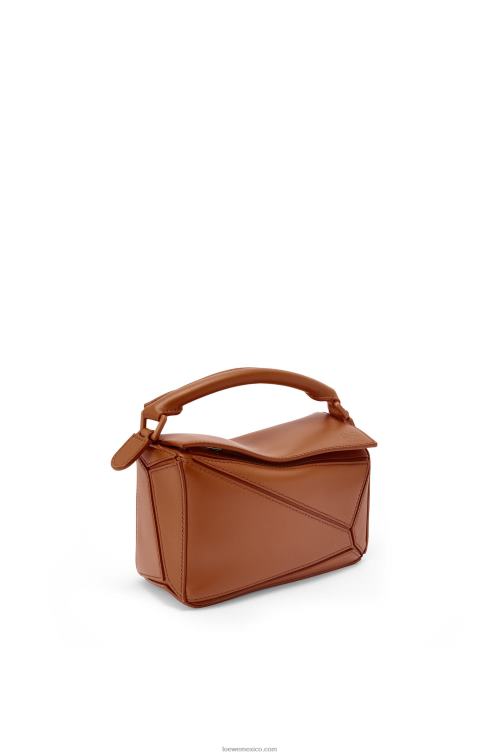 pacana bolso puzzle mini de piel de becerro satinada Loewe R8J8Z273 mujer