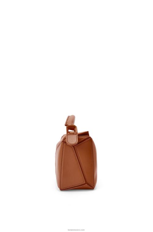 pacana bolso puzzle mini de piel de becerro satinada Loewe R8J8Z273 mujer