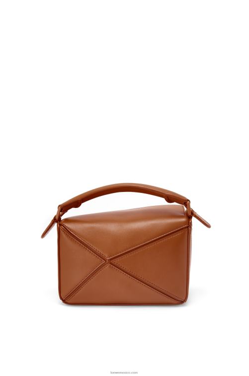 pacana bolso puzzle mini de piel de becerro satinada Loewe R8J8Z273 mujer