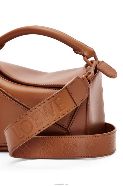 pacana bolso puzzle mini de piel de becerro satinada Loewe R8J8Z273 mujer