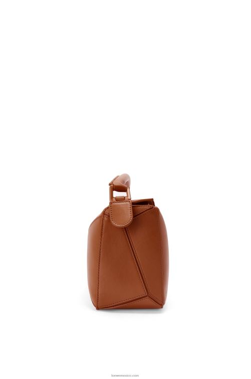 pacana bolso puzzle pequeño de piel de becerro satinada Loewe R8J8Z470 mujer