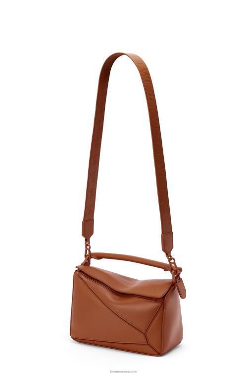 pacana bolso puzzle pequeño de piel de becerro satinada Loewe R8J8Z470 mujer