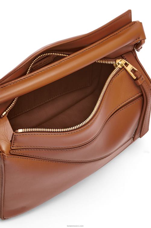 pacana bolso puzzle pequeño de piel de becerro satinada Loewe R8J8Z470 mujer