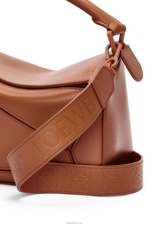 pacana bolso puzzle pequeño de piel de becerro satinada Loewe R8J8Z470 mujer
