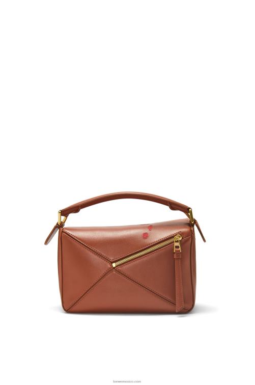 óxido Bolso puzzle calcifer pequeño de piel de becerro satinada Loewe R8J8Z442 mujer
