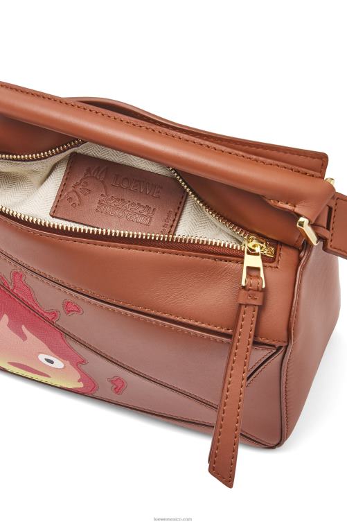 óxido Bolso puzzle calcifer pequeño de piel de becerro satinada Loewe R8J8Z442 mujer