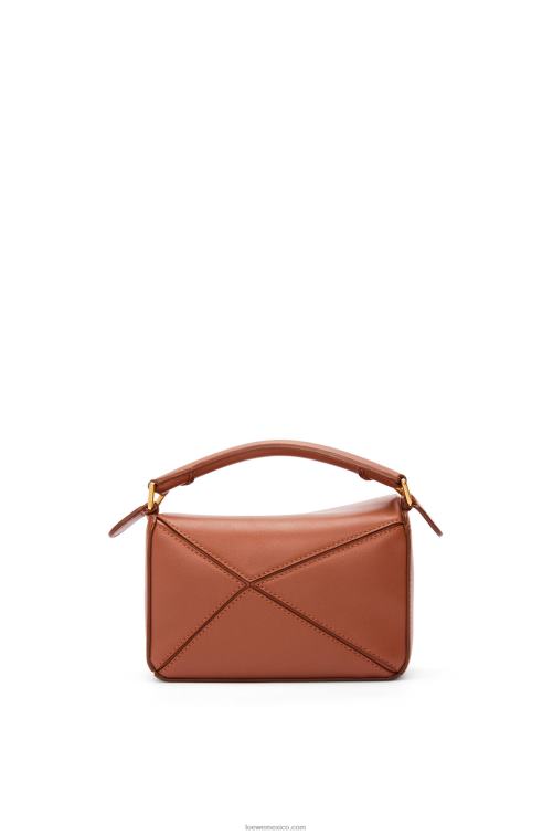 óxido Minibolso calcifer puzzle de piel de becerro satinada Loewe R8J8Z260 mujer