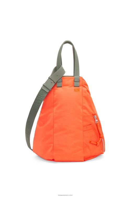 caqui de la vendimia bolso tote hamaca reversible de nailon Loewe R8J8Z446 mujer