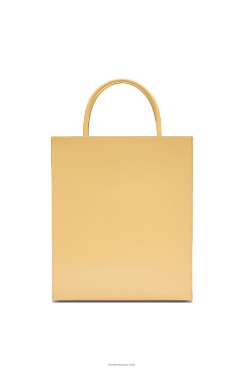 mantequilla oscura tote a4 estándar en piel de becerro elegante Loewe R8J8Z120 mujer