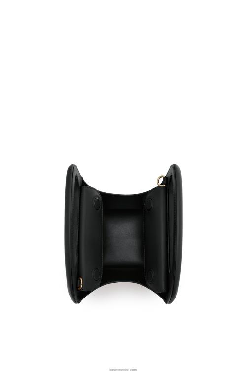 negro bolso d architects de piel de becerro natural Loewe R8J8Z171 mujer
