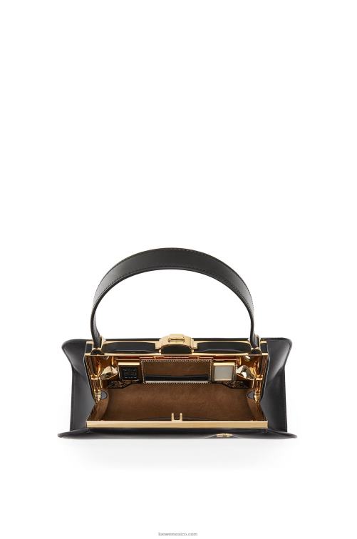 negro bolso farol de piel de becerro box Loewe R8J8Z172 mujer