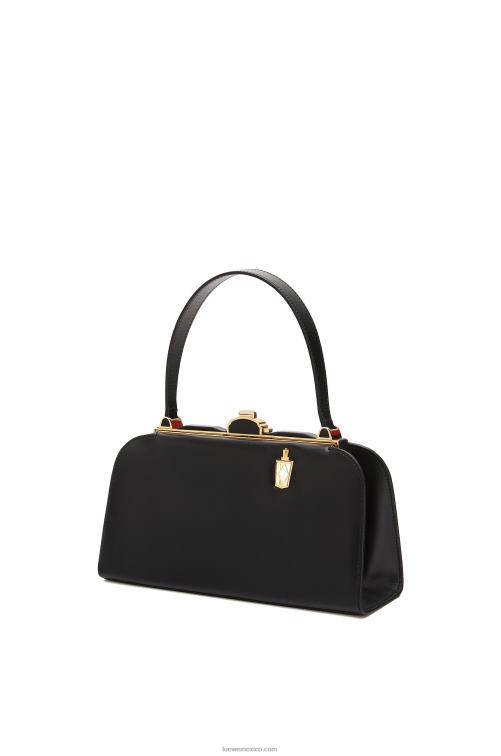 negro bolso farol de piel de becerro box Loewe R8J8Z172 mujer