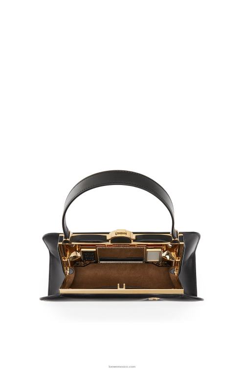 negro bolso farol de piel de becerro box Loewe R8J8Z172 mujer