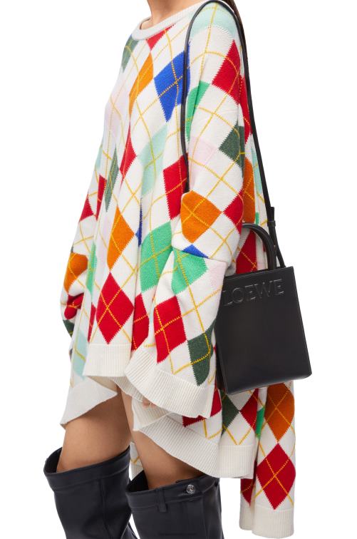 negro bolso tote a5 estándar en piel de becerro elegante Loewe R8J8Z118 mujer