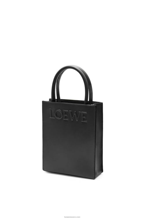 negro bolso tote a5 estándar en piel de becerro elegante Loewe R8J8Z118 mujer