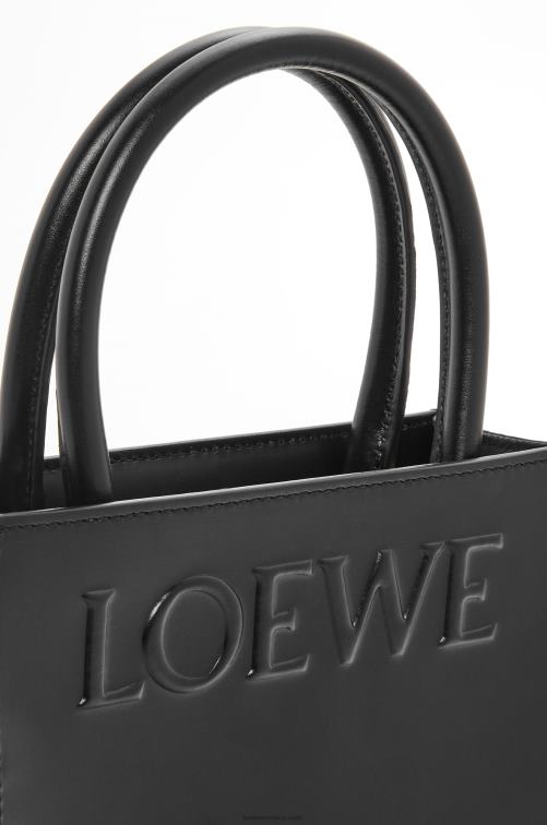 negro bolso tote a5 estándar en piel de becerro elegante Loewe R8J8Z118 mujer