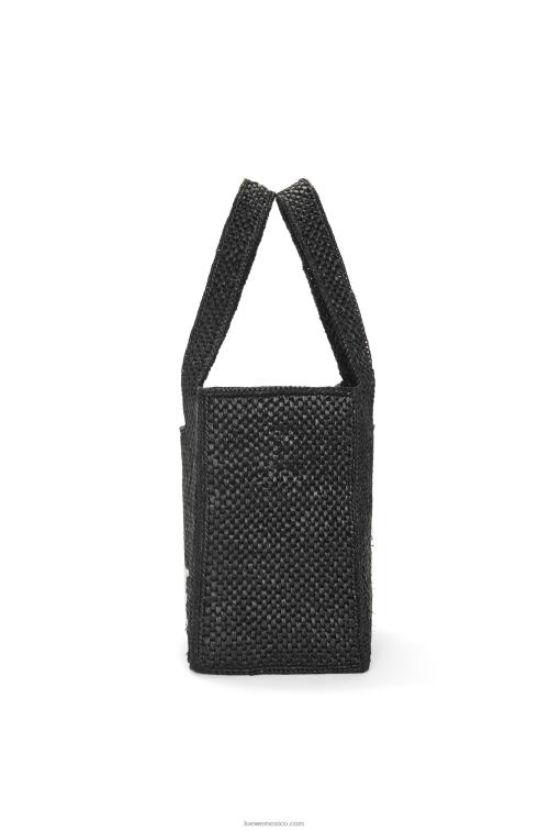 negro bolso tote font mediano en rafia Loewe R8J8Z12 mujer