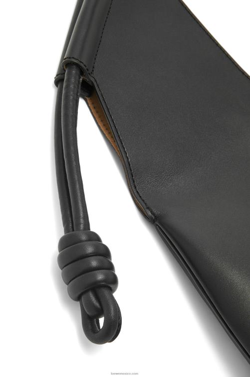negro bolso tote paseo de piel de becerro napa brillante Loewe R8J8Z132 mujer