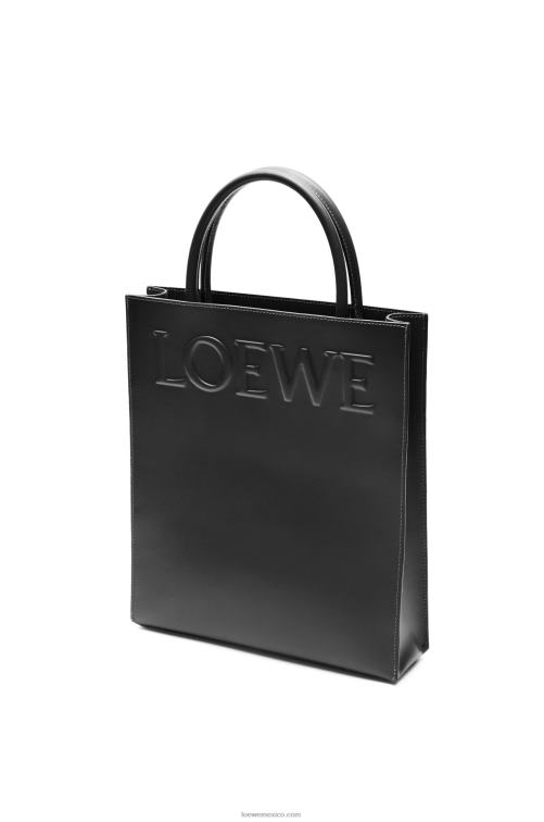 negro tote a4 estándar en piel de becerro elegante Loewe R8J8Z117 mujer