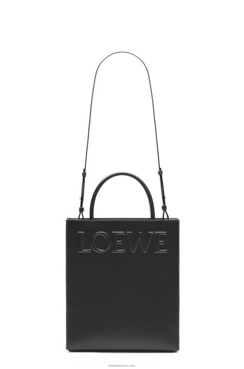 negro tote a4 estándar en piel de becerro elegante Loewe R8J8Z117 mujer