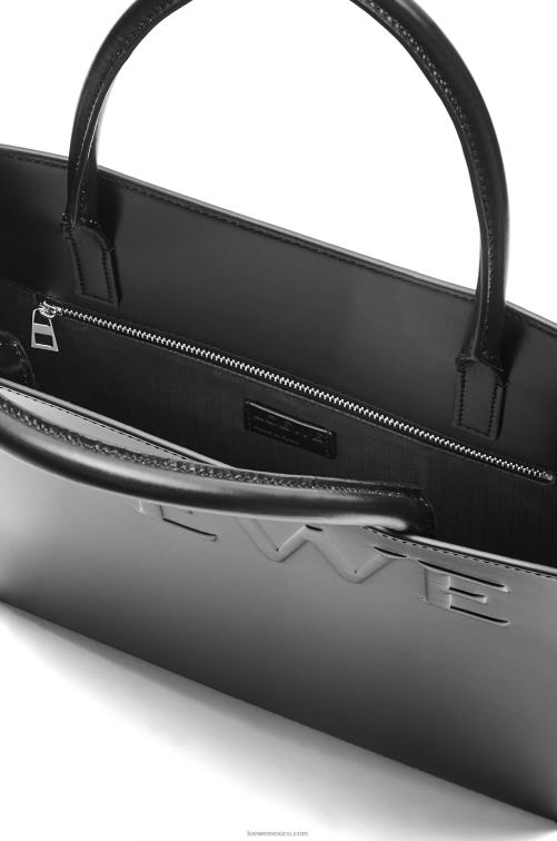negro tote a4 estándar en piel de becerro elegante Loewe R8J8Z117 mujer