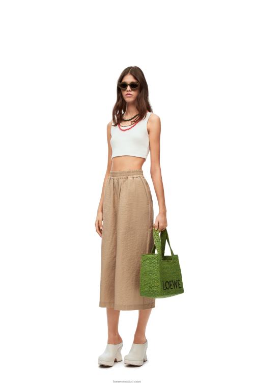 verde bolso tote font mediano en rafia Loewe R8J8Z32 mujer