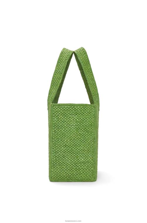 verde bolso tote font mediano en rafia Loewe R8J8Z32 mujer