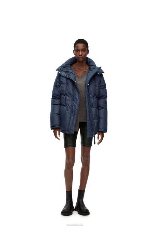 negro shorts de ciclista elásticos en napa Loewe R8J8Z1128 mujer
