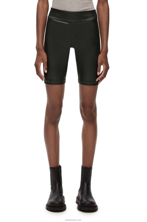 negro shorts de ciclista elásticos en napa Loewe R8J8Z1128 mujer
