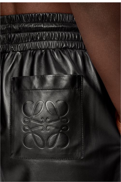 negro shorts de napa de cordero Loewe R8J8Z1112 mujer