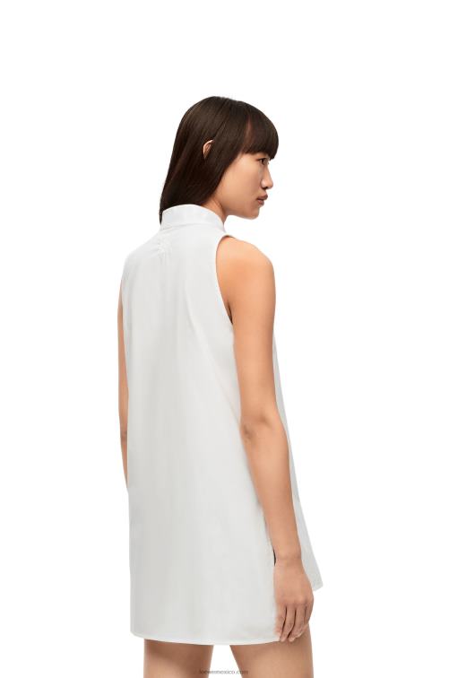 blanco camisa asimétrica de algodón Loewe R8J8Z858 mujer