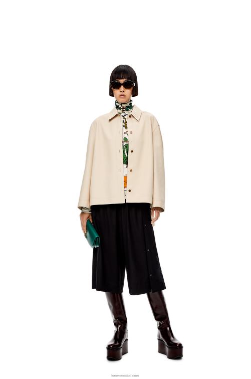 crudo camisa túnica de napa Loewe R8J8Z938 mujer