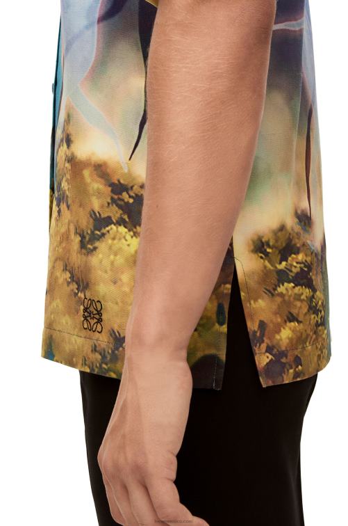 multicolor camisa cielo mágico en seda Loewe R8J8Z946 mujer