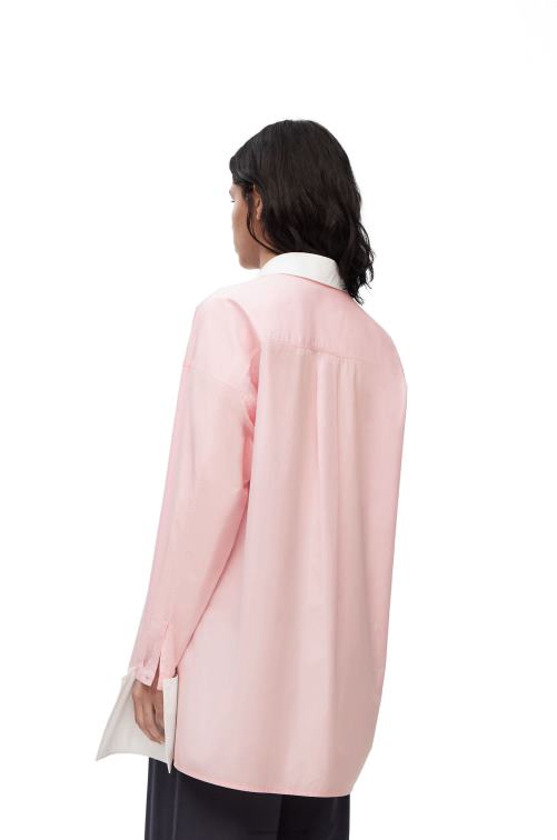 tiza camisa deconstruida de algodón Loewe R8J8Z915 mujer