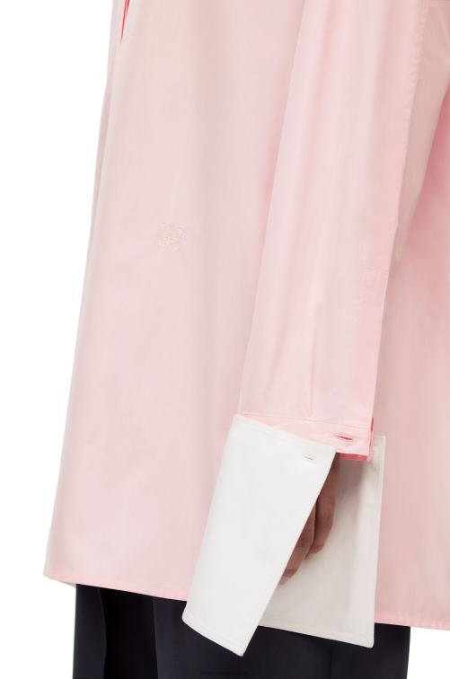 tiza camisa deconstruida de algodón Loewe R8J8Z915 mujer