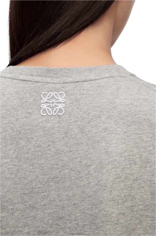 mezcla de grises camiseta con conejito de algodón Loewe R8J8Z807 mujer